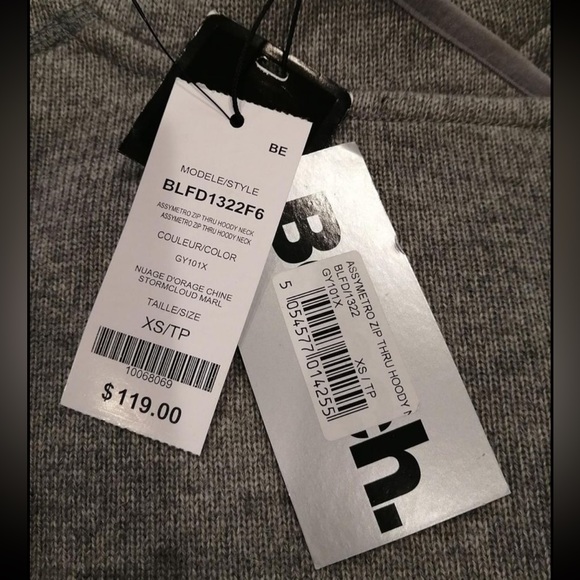 BENCH Grey Long Hooded Sweater - Picture 2 of 3